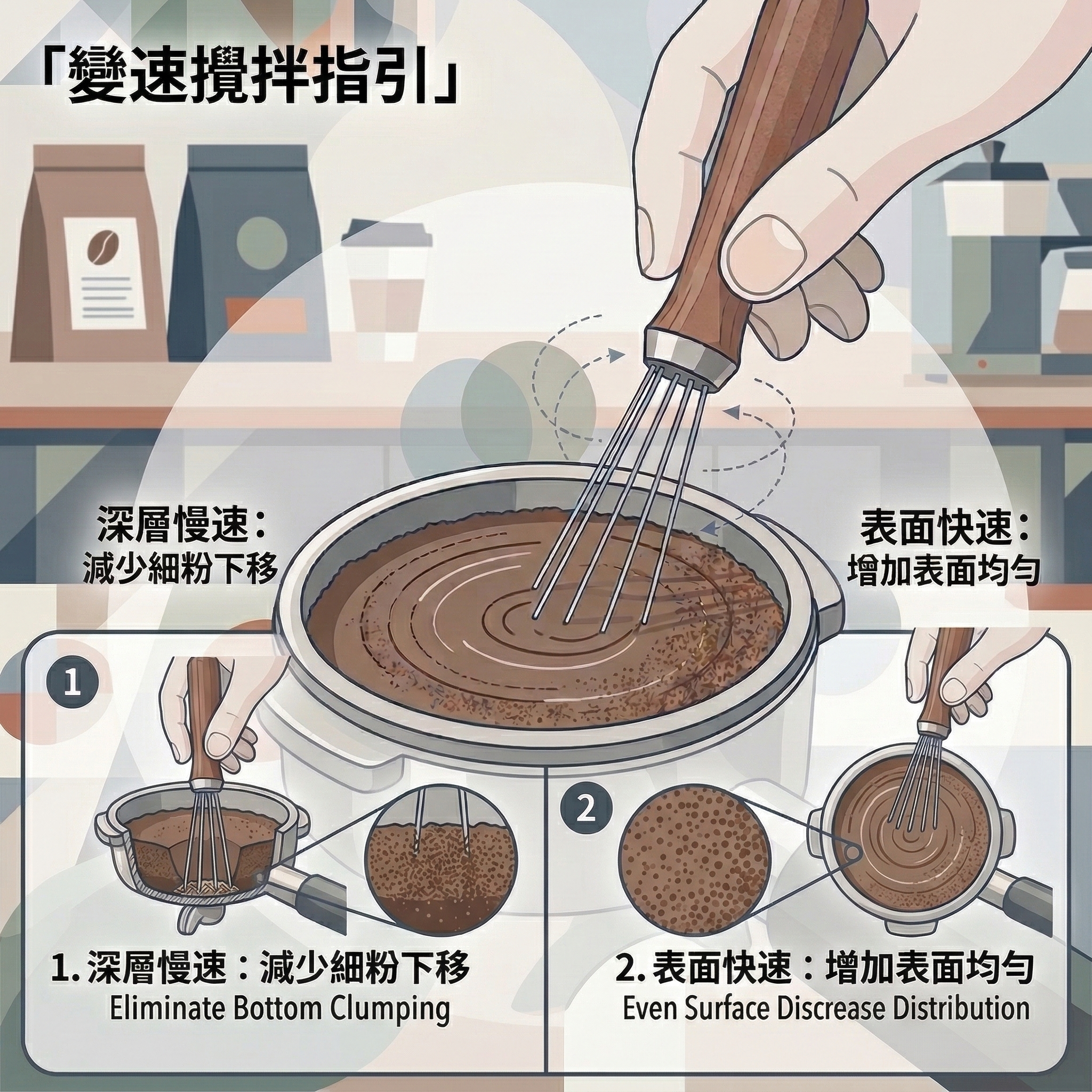 佈粉針（WDT）的變速操作